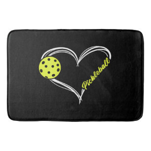 Womens Love Pickleball - cute pickleball match, I  Bath Mat