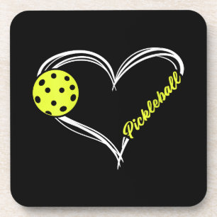 Womens Love Pickleball - cute pickleball match, I  Beverage Coaster