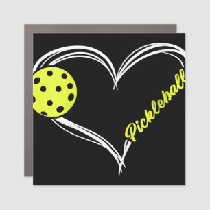 Womens Love Pickleball - cute pickleball match, I  Car Magnet