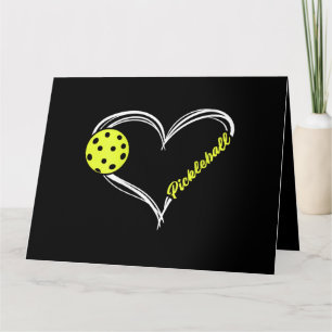 Womens Love Pickleball - cute pickleball match, I Card