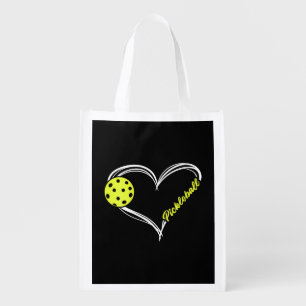 Womens Love Pickleball - cute pickleball match, I Grocery Bag