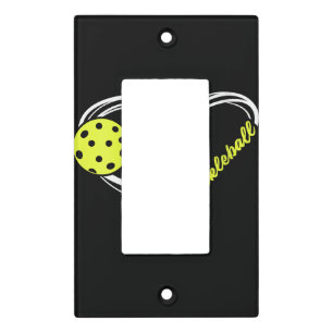 Womens Love Pickleball - cute pickleball match, I Light Switch Cover