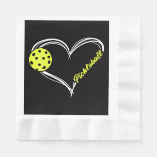 Womens Love Pickleball - cute pickleball match, I Napkins