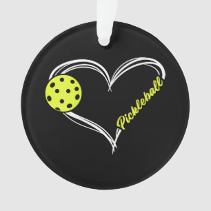 Womens Love Pickleball - cute pickleball match, I  Ornament