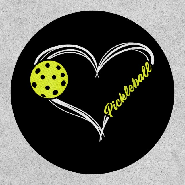 Womens Love Pickleball - cute pickleball match, I  Patch (Front)
