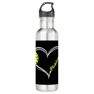 Womens Love Pickleball - cute pickleball match, I Stainless Steel Water Bottle