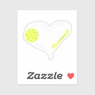 Womens Love Pickleball - cute pickleball match, I  Sticker