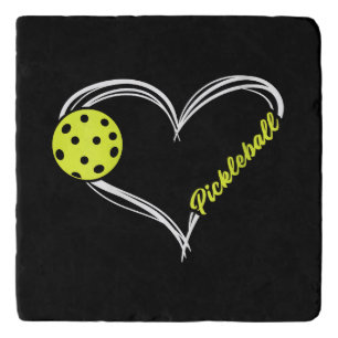 Womens Love Pickleball - cute pickleball match, I  Trivet