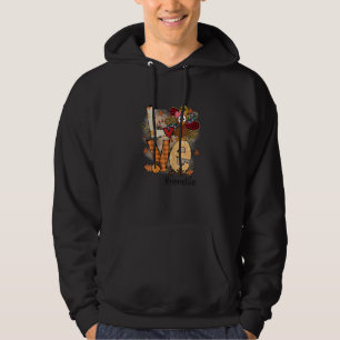 Womens Love Turkey Nene Life Thanksgiving Fall Wom Hoodie