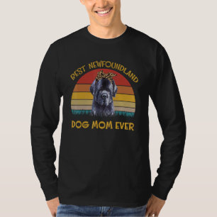 Womens Lovely Dog Holder Dog  Best Dog Mom Newfoun T-Shirt