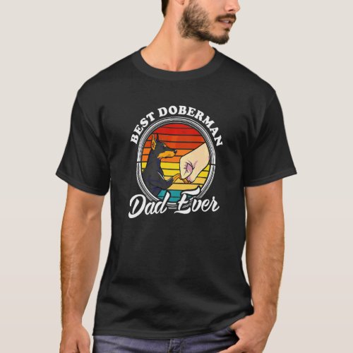 Womens Lovely Dog Holder Dog Lover Best Doberman D T_Shirt