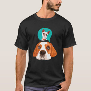 Womens Lovely Dog Holder Dog Lover Funny Dog Faces T-Shirt
