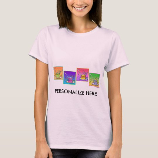 Women's Lt. Tees - Pop Art Cake