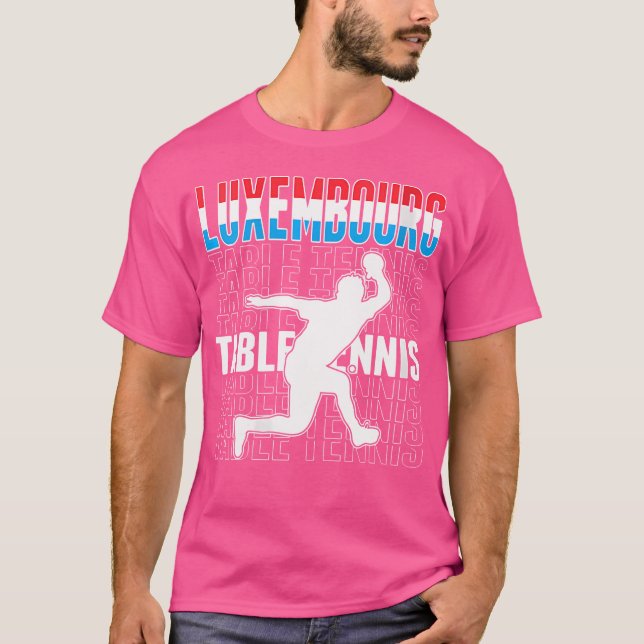 Womens Luxembourg Table Tennis Lover Jersey Luxemb T-Shirt (Front)