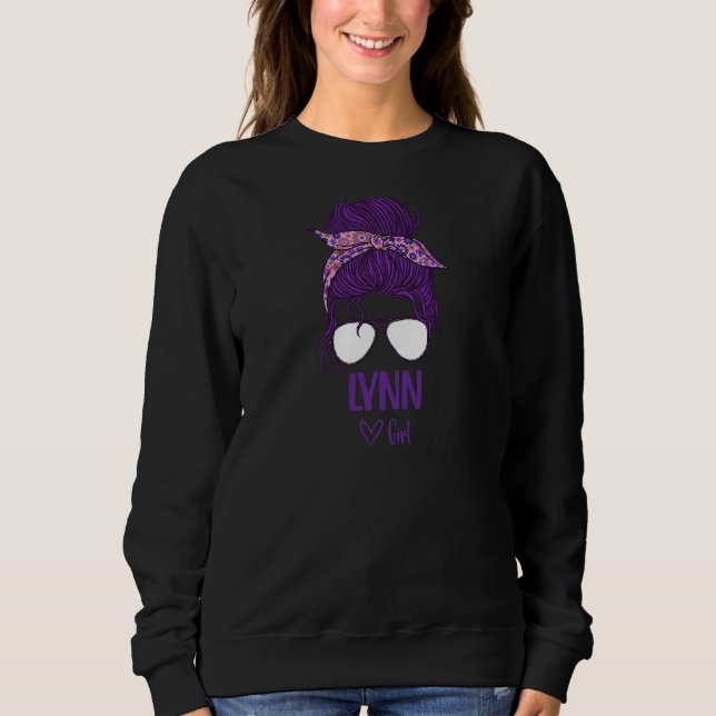 Womens Lynn Girl Born In Lynn Sweatshirt (Front)