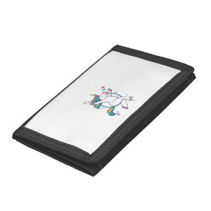 Womens Lyra Unicorn, Aerial Hoop Unicorn, Aerialis Tri-fold Wallet
