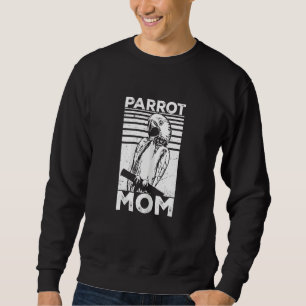 Womens Macaw   Parrot   Parrot Mom Parakeet Sweatshirt