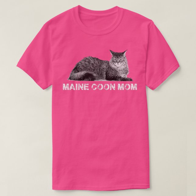 Womens Maine coon Cat Gift  Kitty, kitten, cats Gi T-Shirt (Design Front)