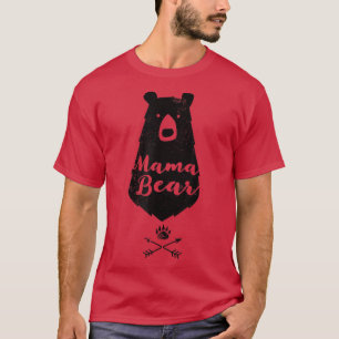 Women's Mama Bear Shirt Distressed Tshirt Mom Gift