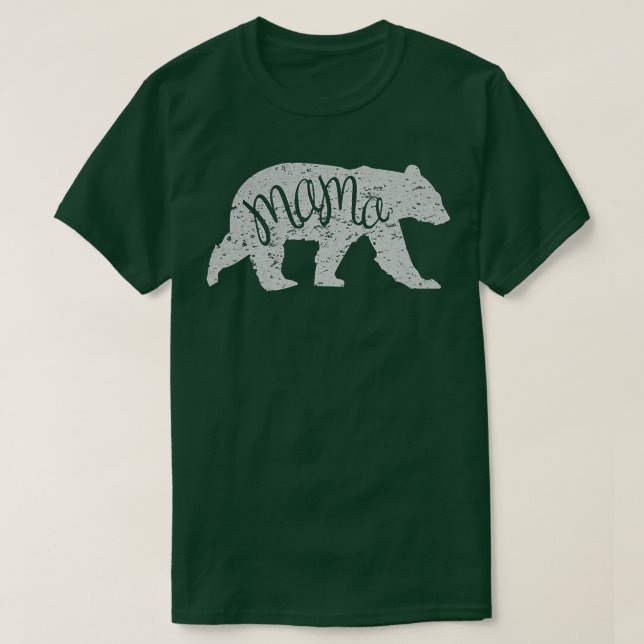Womens Mama Bear Shirt Graphic Tee2066  (Design Front)