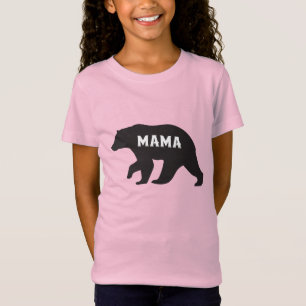 Womens Mama Bear T Shirt Cute Funny Best Mom of Bo
