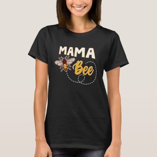 Womens Mama Bee Family Matching Beekeeper Mom T_Shirt