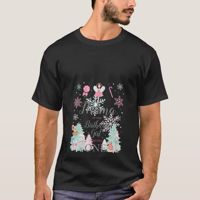 Womens Mama Nutcracker 1st Birthday Girl Land of S T-Shirt (Front)