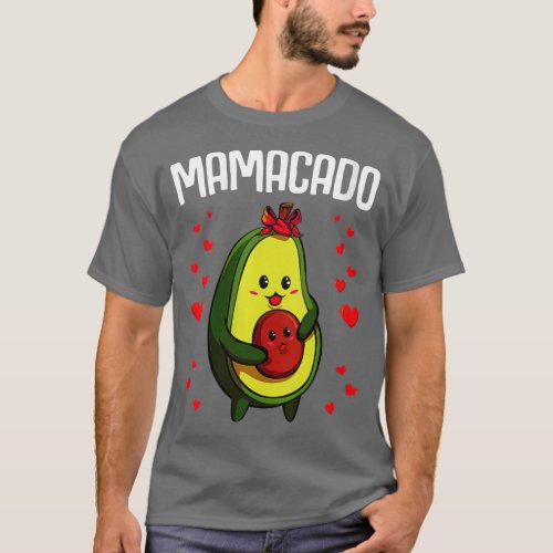 Womens Mamacado Pregnant Funny Pregnancy Avocado C T_Shirt