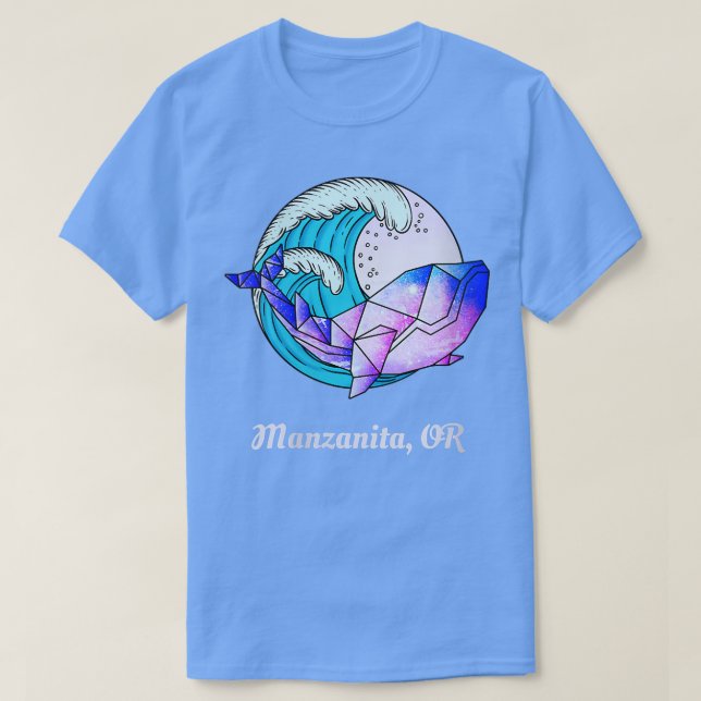 Womens Manzanita OR Japanese Paint Geometric Orca  T-Shirt (Design Front)