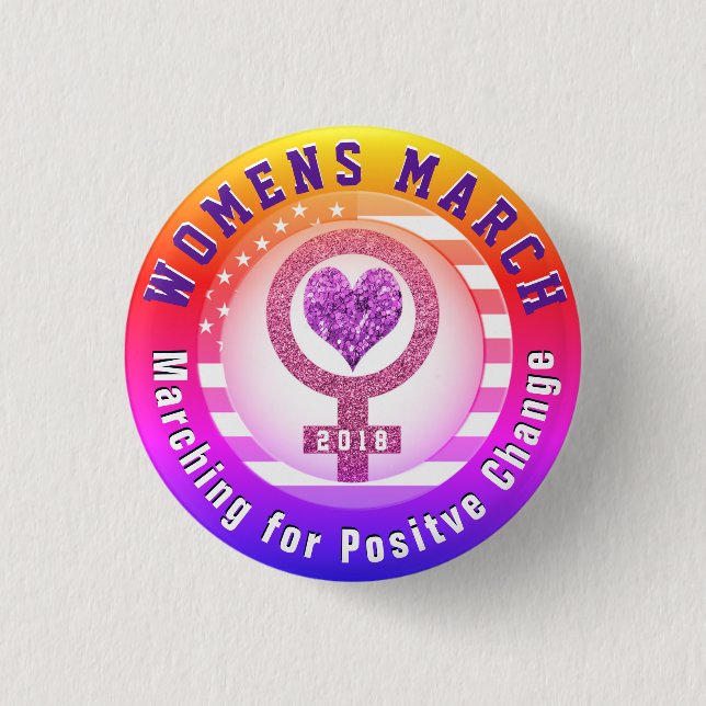 Womens March Button (Front)