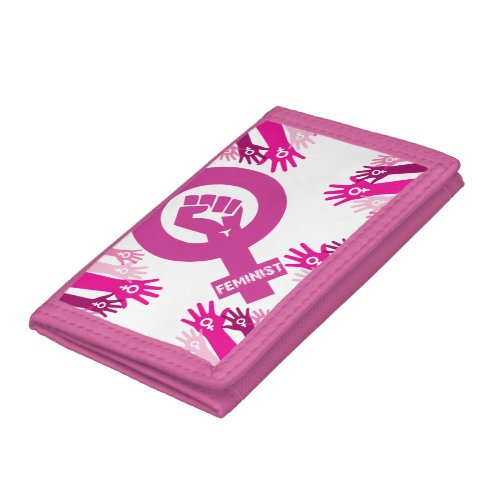 Womens March Feminist Reproductive Rights Pro Dra Trifold Wallet