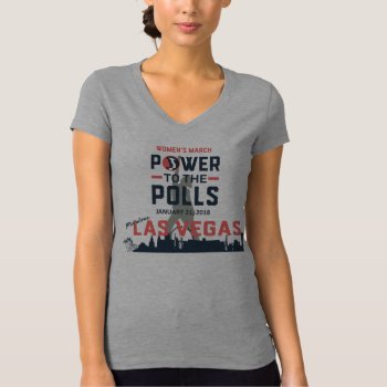 Women's March Las Vegas - V-neck Tee by WomensMarchNV at Zazzle