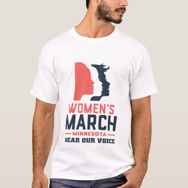 Women's March Minnesota Hear Our Voice T-Shirt (Front)