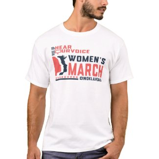 Women's march Oklahoma Rise up Hear our voice T-Shirt