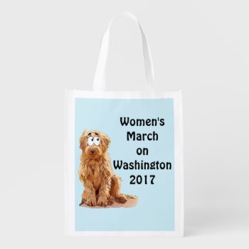 Women's March On Washington 2017 Reusable Grocery Bag by Kathys_Gallery at Zazzle