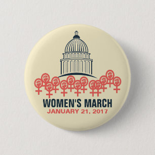 Women's March On Washington Solidarity Pinback Button