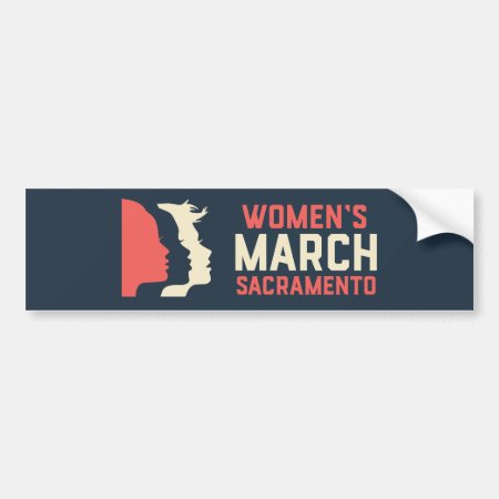 Women's March Sacramento Bumper Sticker