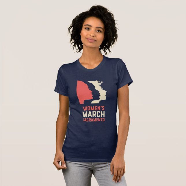 Women's March Sacramento Fitted Women's T-Shirt (Front Full)