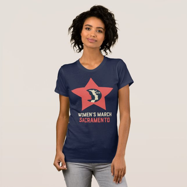 Women's March Sacramento Fitted Women's T-Shirt (Front Full)
