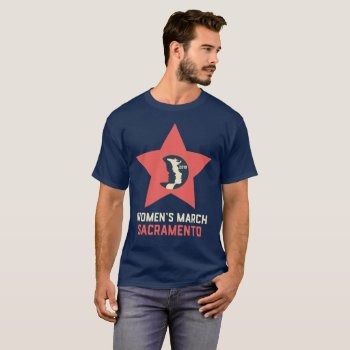 Women's March Sacramento Men's Fitted T-shirts by WomensMarchSac at Zazzle
