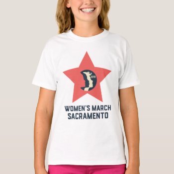 Women's March Sacramento Youth Ruffled T-shirt by WomensMarchSac at Zazzle