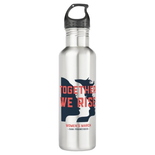 Womens March SF _ Together We Rise Stainless Steel Water Bottle