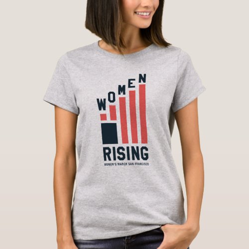 Womens March SF Women Rising T_shirt 2