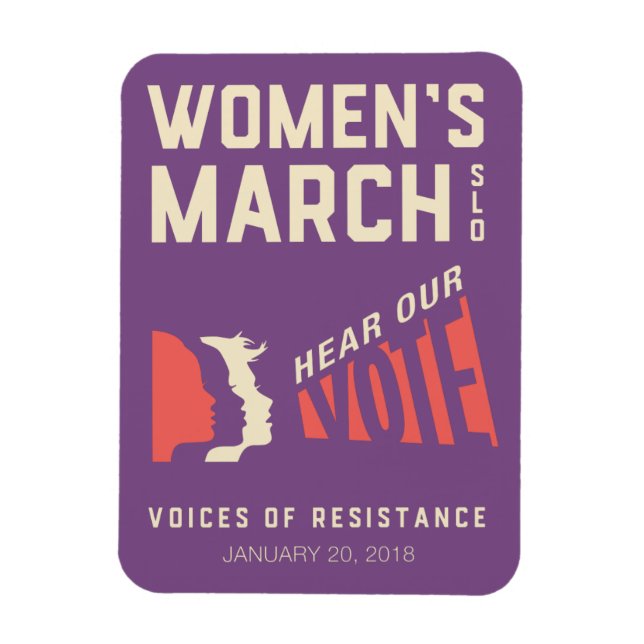 Women's March SLO 2018 January Event Magnet (Vertical)