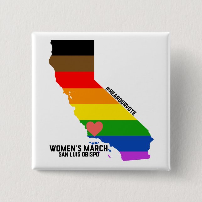 Women's March SLO January Event Button (Front)