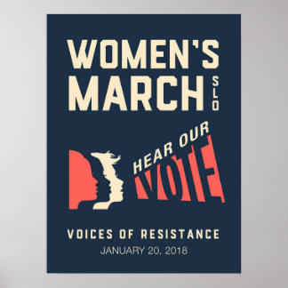 Women's March SLO January Event Poster