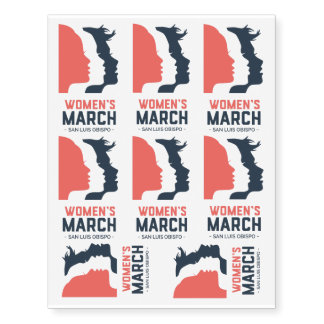 Women's March SLO Temporary Tattoos