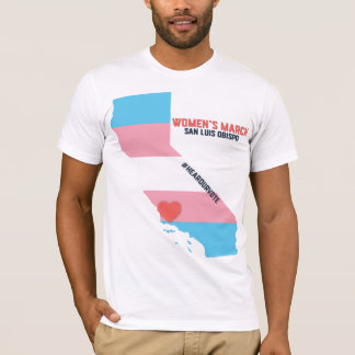 Women's March SLO - Transgender Pride Flag T-Shirt