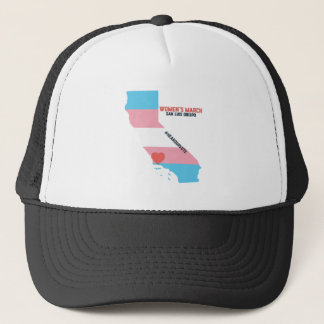 Women's March SLO - Transgender Pride Flag Trucker Hat