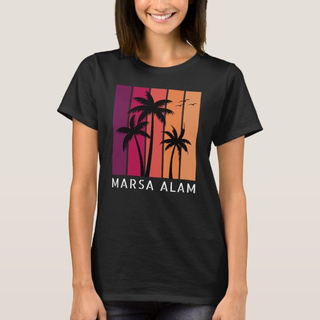 Women's Marsa Alam Vintage Sunset T-Shirt (Front)